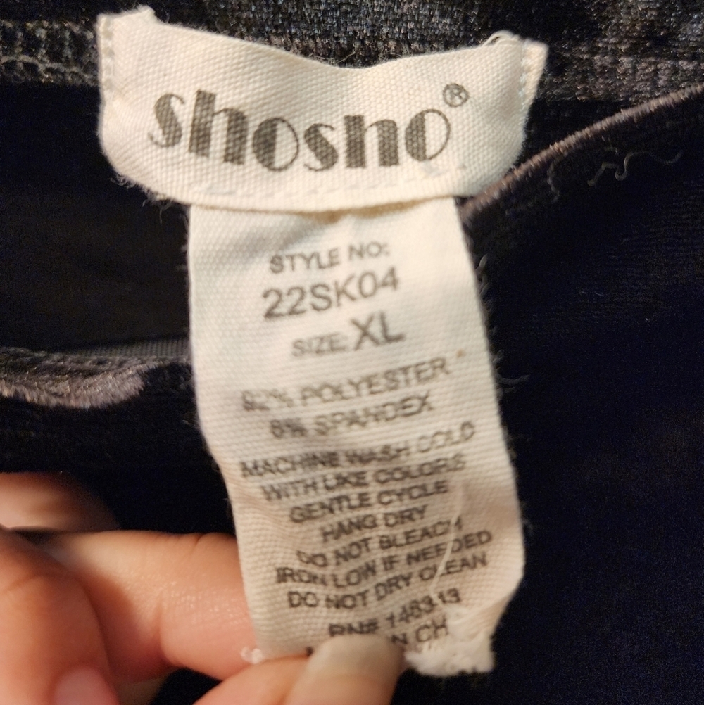 Black ShoSho skirt size XL - Picture 5 of 5
